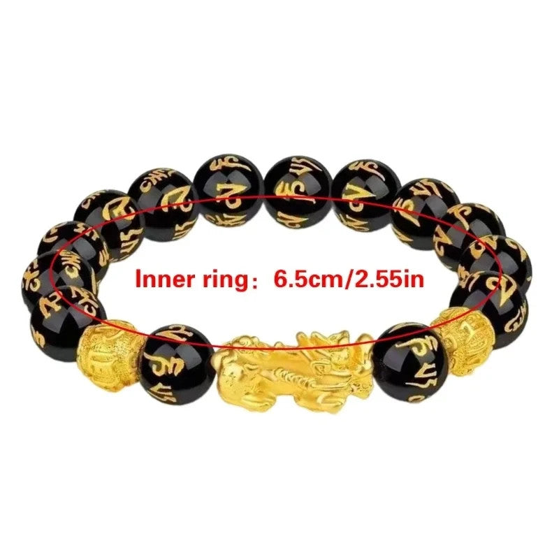 3Pcs Feng Shui Lucky Charm Chinese Bracelet Good Luck Bracelets Pixiu Jewelry