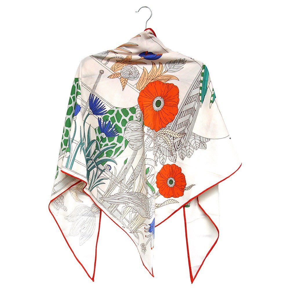 Vibrant Floral Animal Print Triangle Scarf Lightweight Boho Neck Wrap Shawl