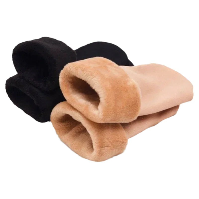 4 PAIR Fleece Lined Thermal Ankle Socks Winter Nude Black Warm Thick Socks Lot