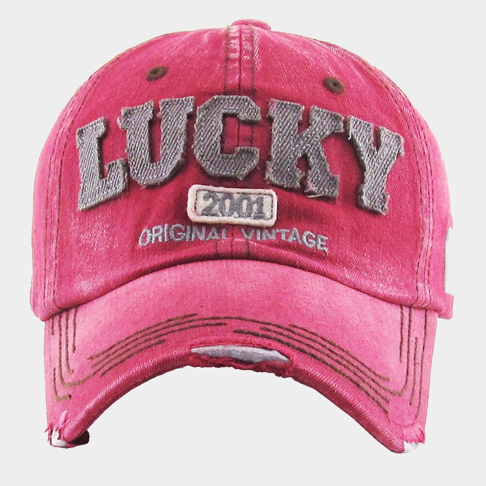 Vintage Distressed Baseball Cap for Men and Women Adjustable Red Outdoor Hat