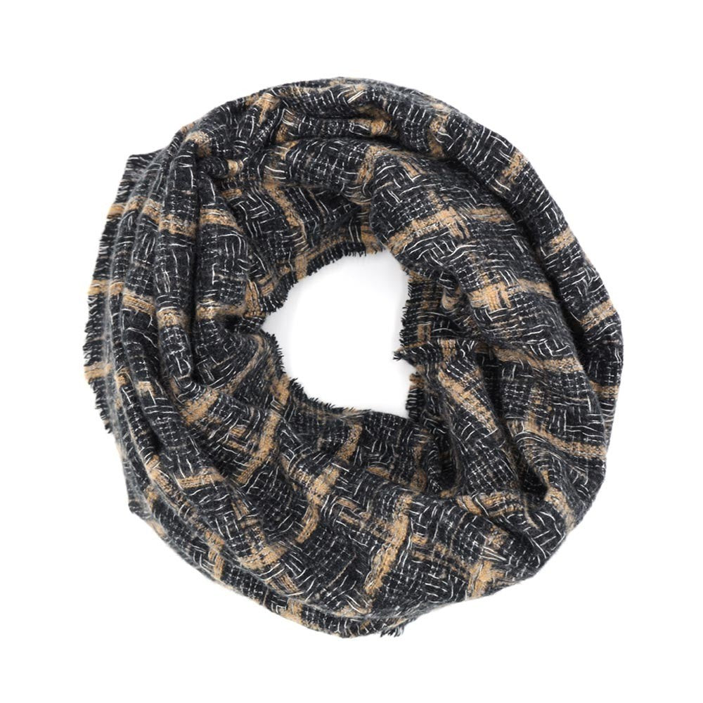 Plaid Check Infinity Scarf Soft Cozy Loop Circle Neck Wrap Winter Fashion