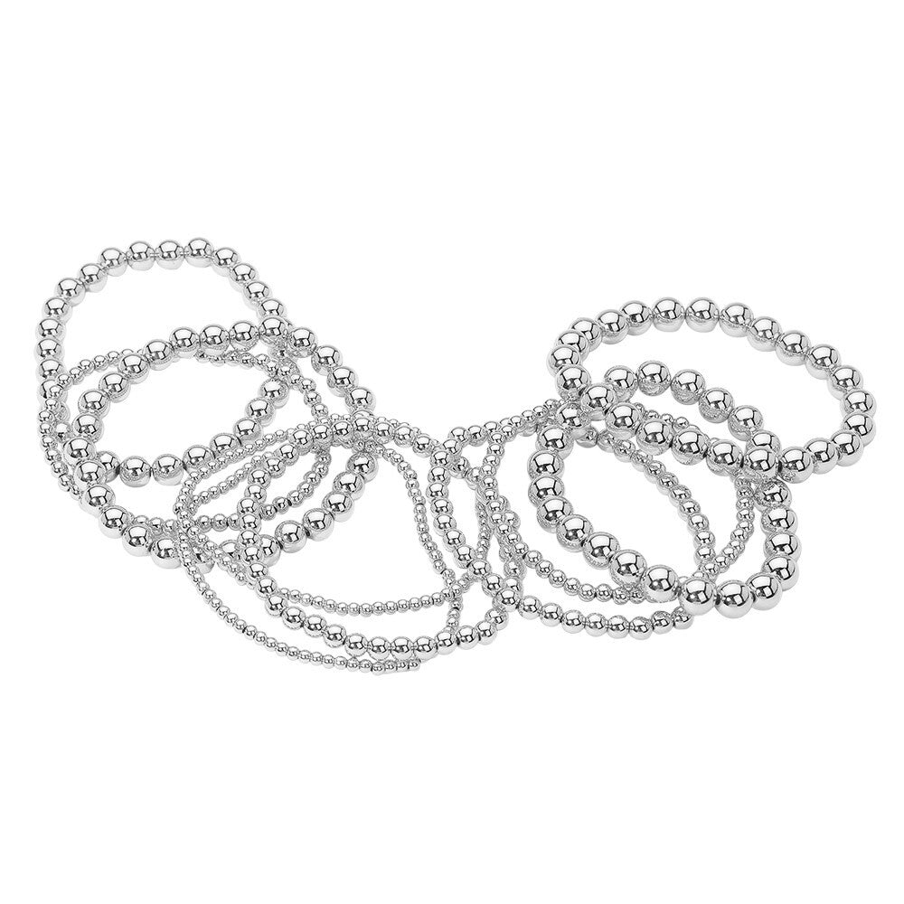 13 Piece Beaded Stretch Bracelet Set Stackable Fashion Jewelry for Women