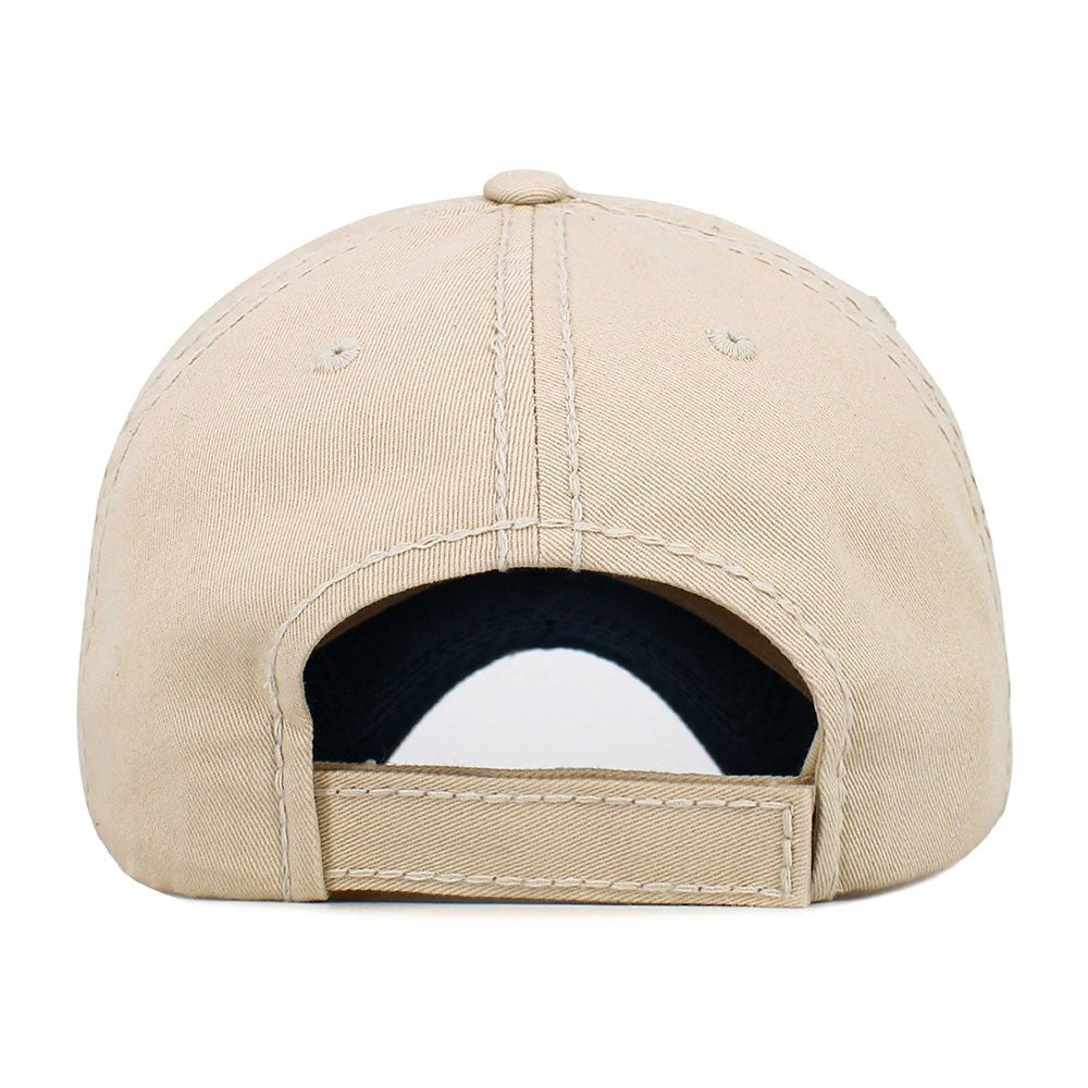 Distressed Washed Cotton Baseball Cap Vintage Adjustable Dad Hat Sport Sun Hat