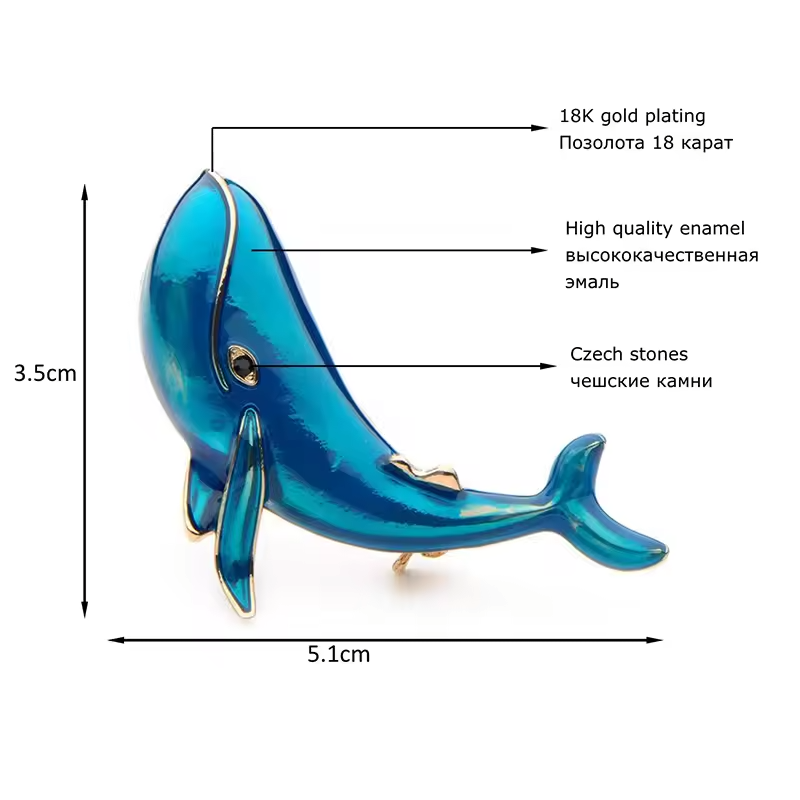 3pcs Vintage Tropical Fish Brooch Set Enamel Rhinestone Nautical Marine Jewelry