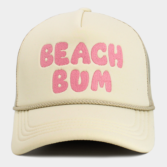 "BEACH BUM" Vacay Vibes Trucker Hat