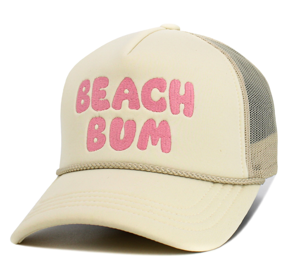 "BEACH BUM" Vacay Vibes Trucker Hat