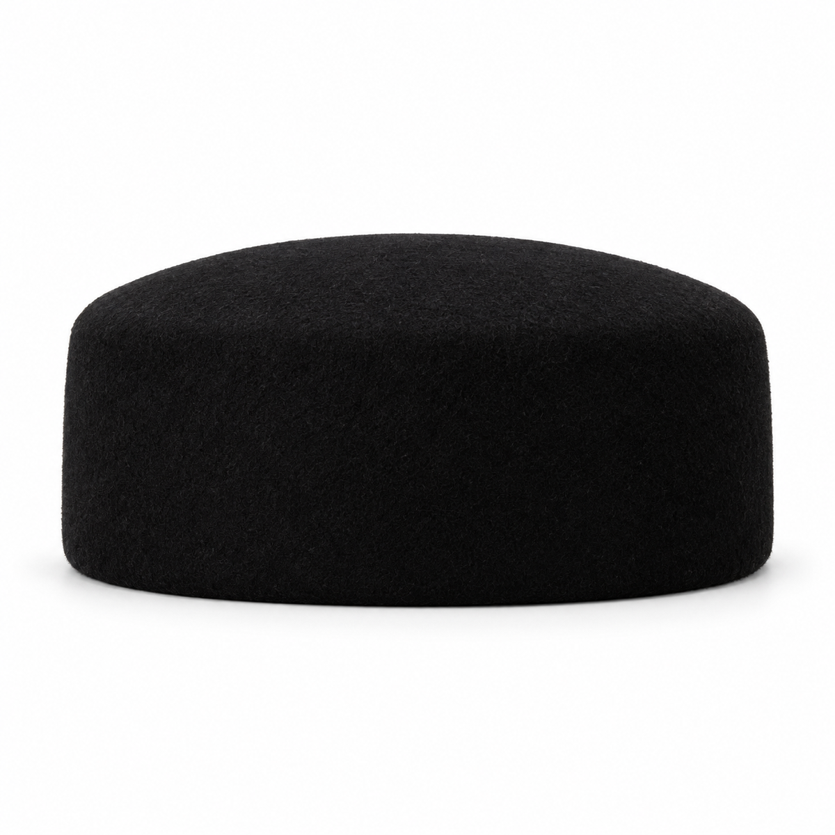 2pcs Women’s 100% Wool Pillbox Hat Set Black and Beige Vintage Style