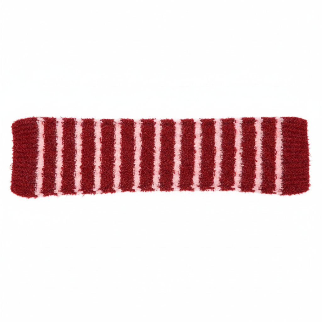 Flat-lay scarf on white background