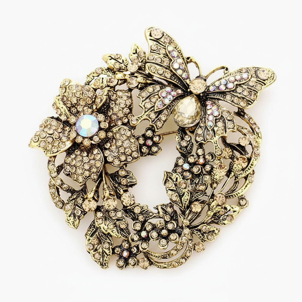 Product only - Butterfly Brooch front