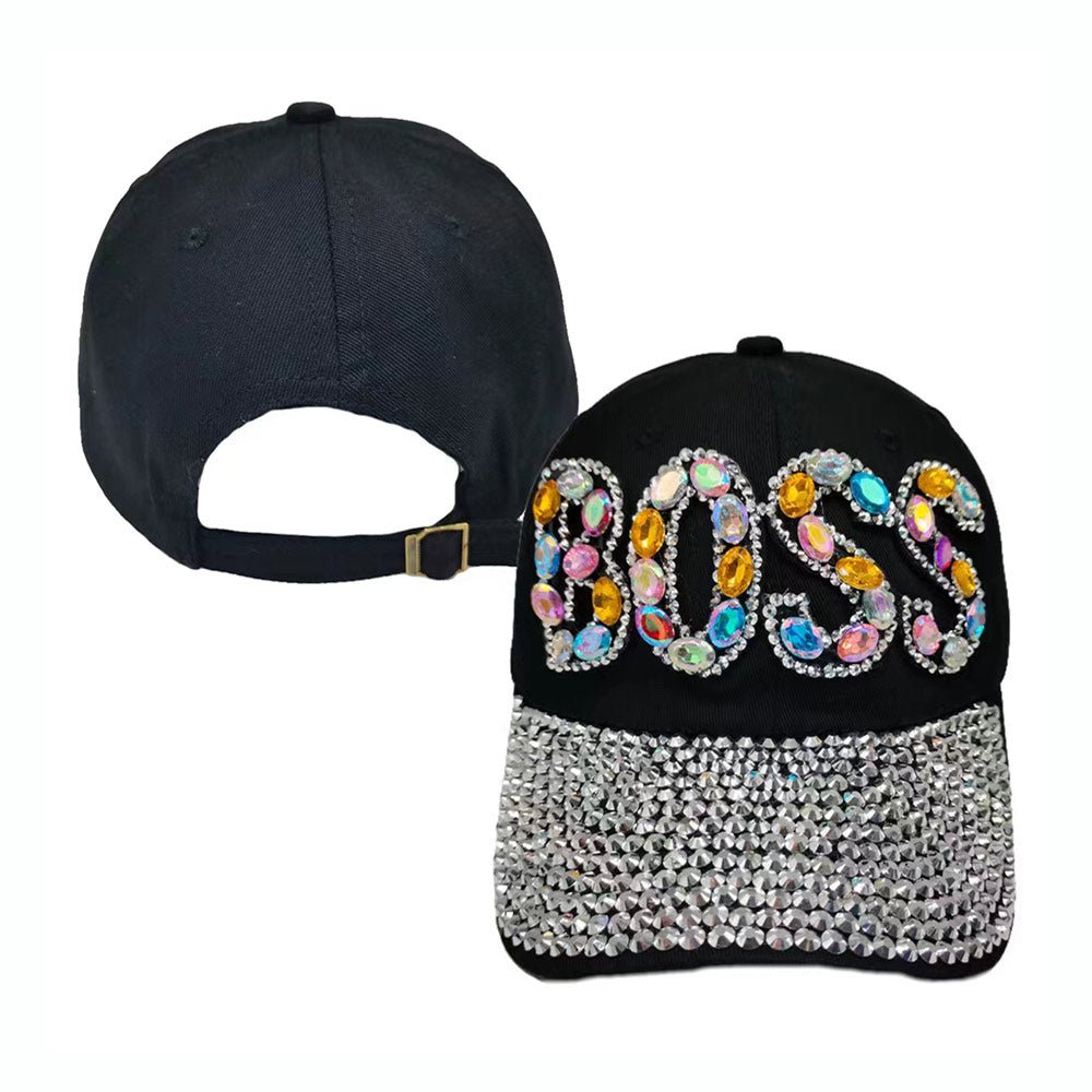 "Boss" Bling Studded Baseball Cap - Hautefull
