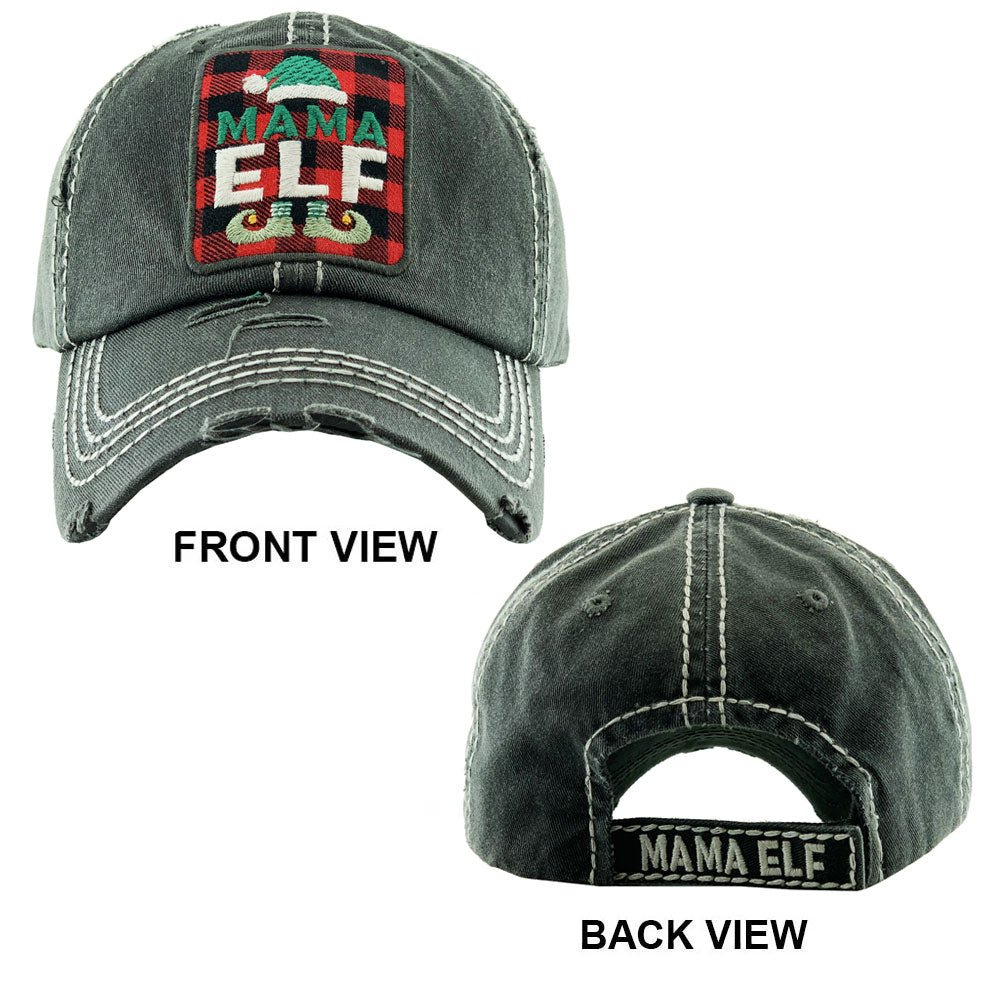 ELF Embroidered Baseball Cap for the Holidays - Hautefull