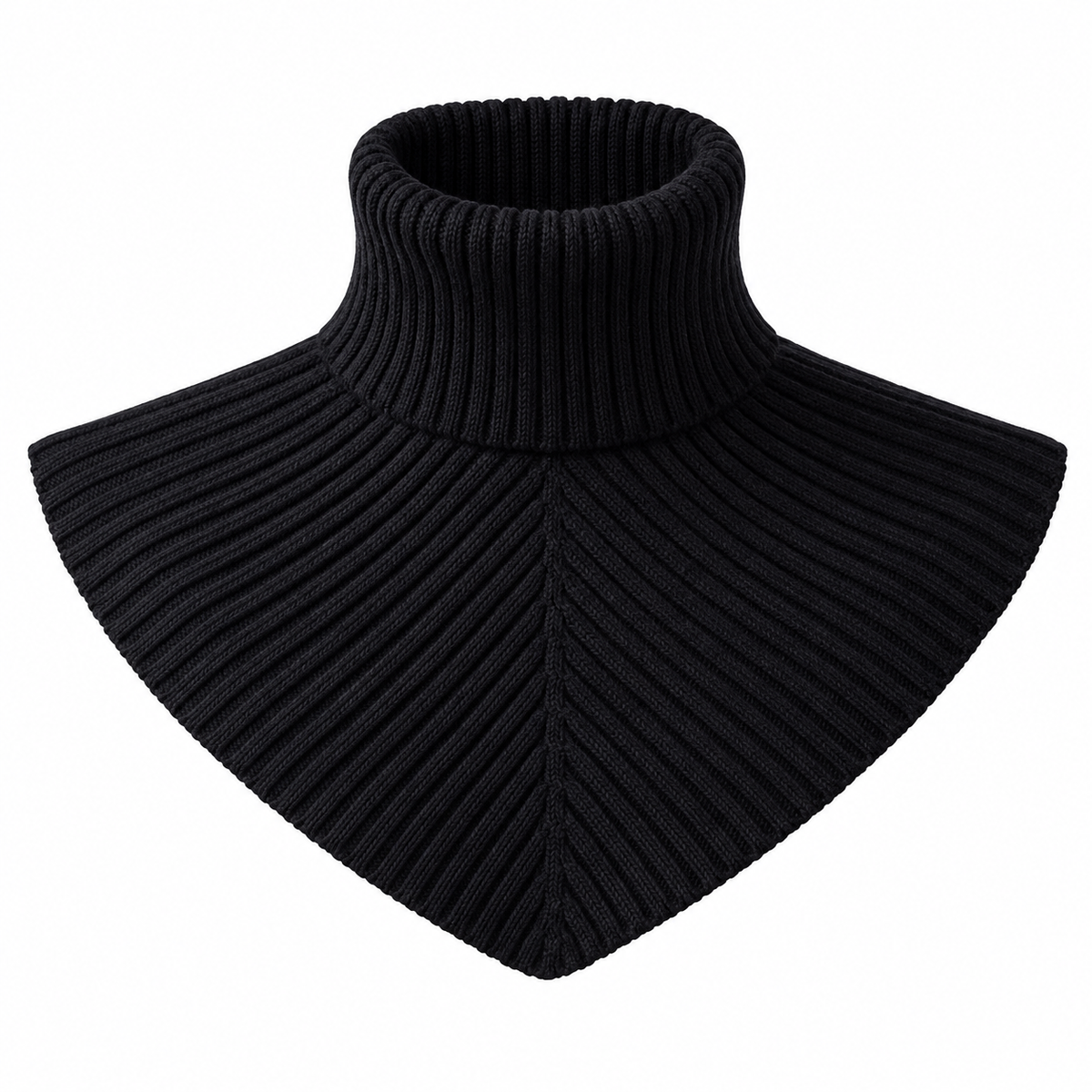 3-Piece Women's Ribbed Turtleneck Neck Warmer Set
