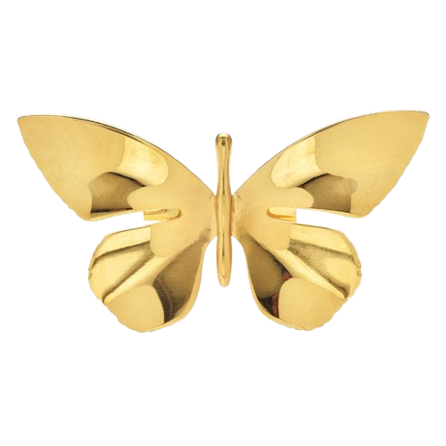 2Pcs Butterfly Brooch Set 18K Gold Silver Plated Stainless Steel Metal Pins