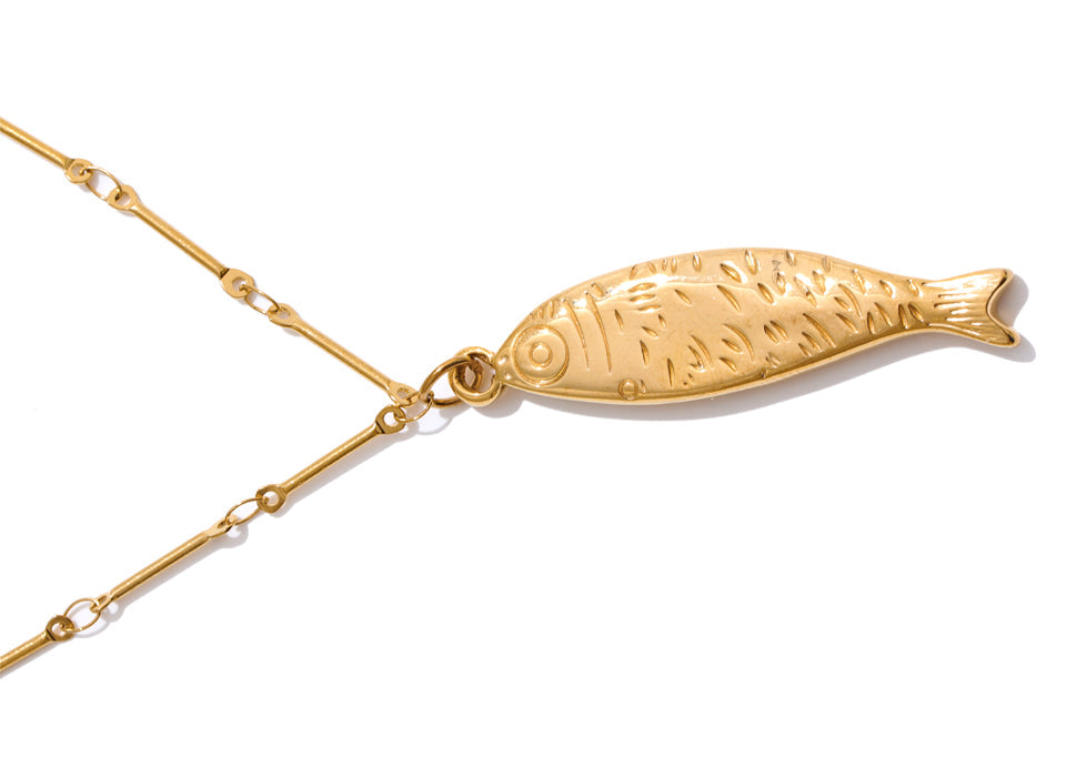 Gold fish jewelry set measurements and specifications