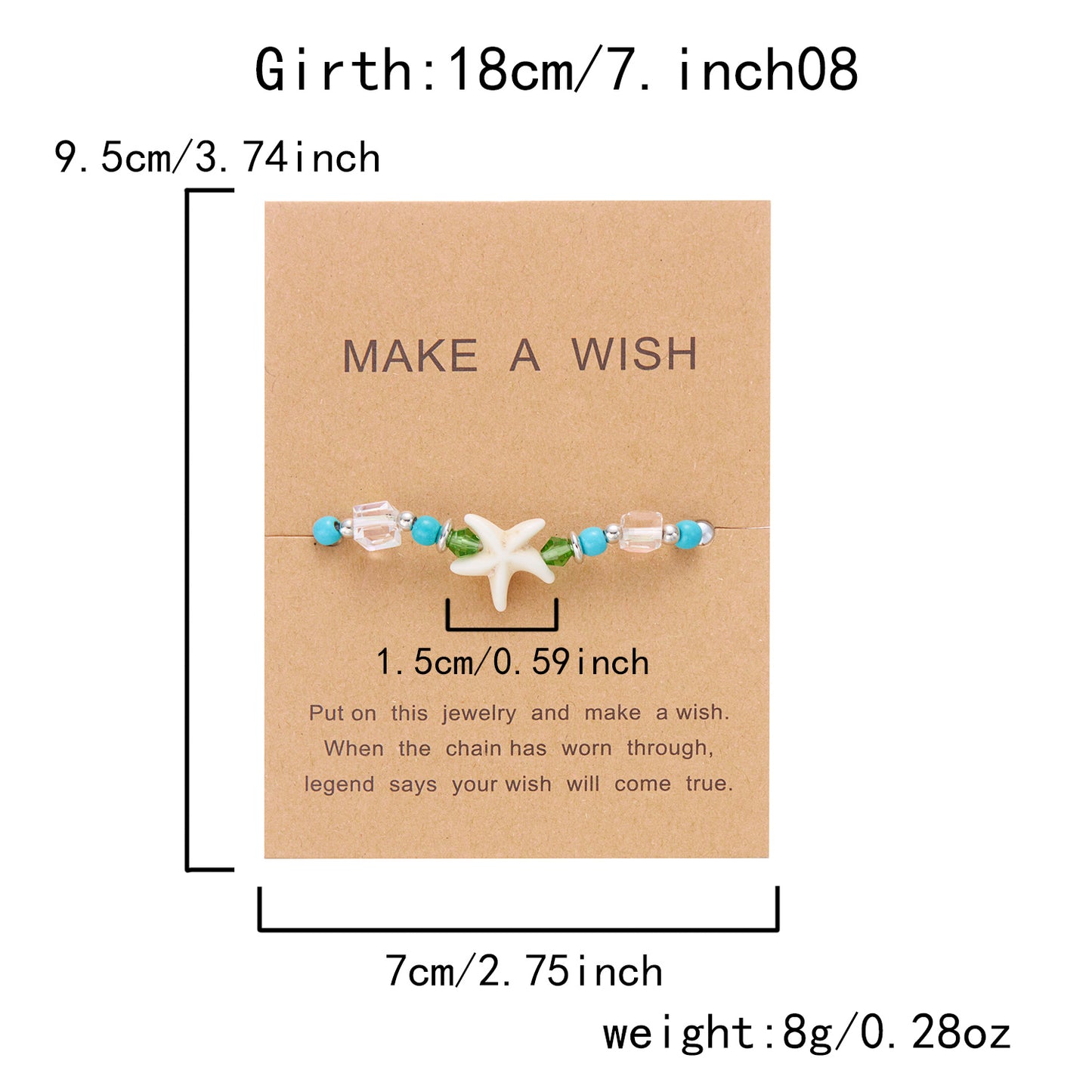 2-Piece Sea Turtle and Starfish Bracelet Set Beach Wish Jewelry