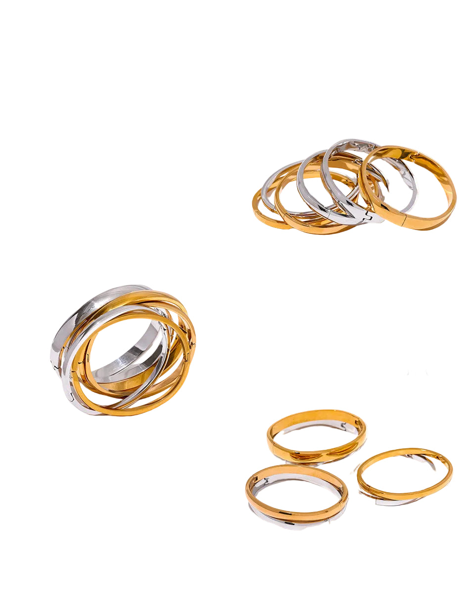 Stainless Steel Bangle Bracelet Durable Tarnish Resistant Jewelry
