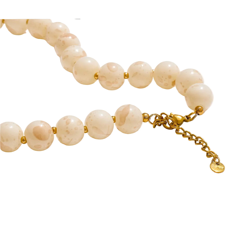 Swimmer Girl Charm Beaded Necklace Fun Beach Summer Jewelry