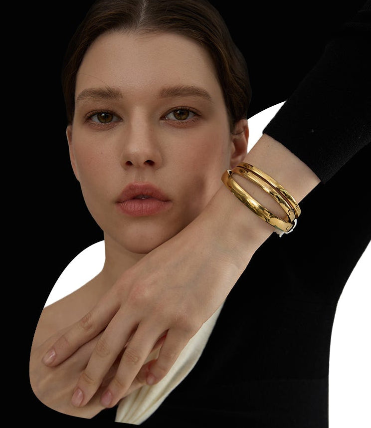 Stainless Steel Bangle Bracelet Durable Tarnish Resistant Jewelry