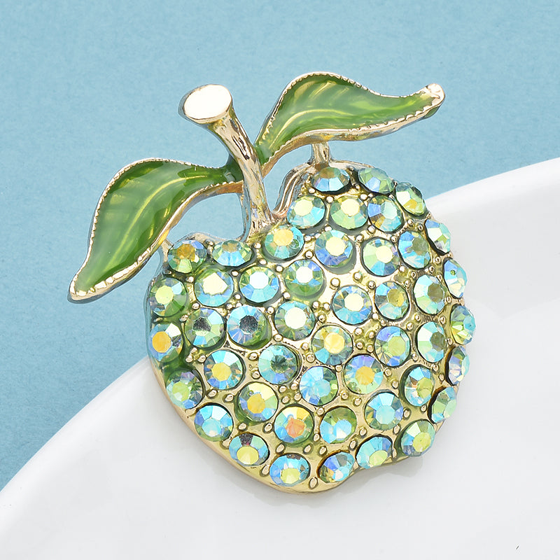 3-Piece Harvest Fruit Brooch Set – Apple, Pumpkin & Lemon Pins