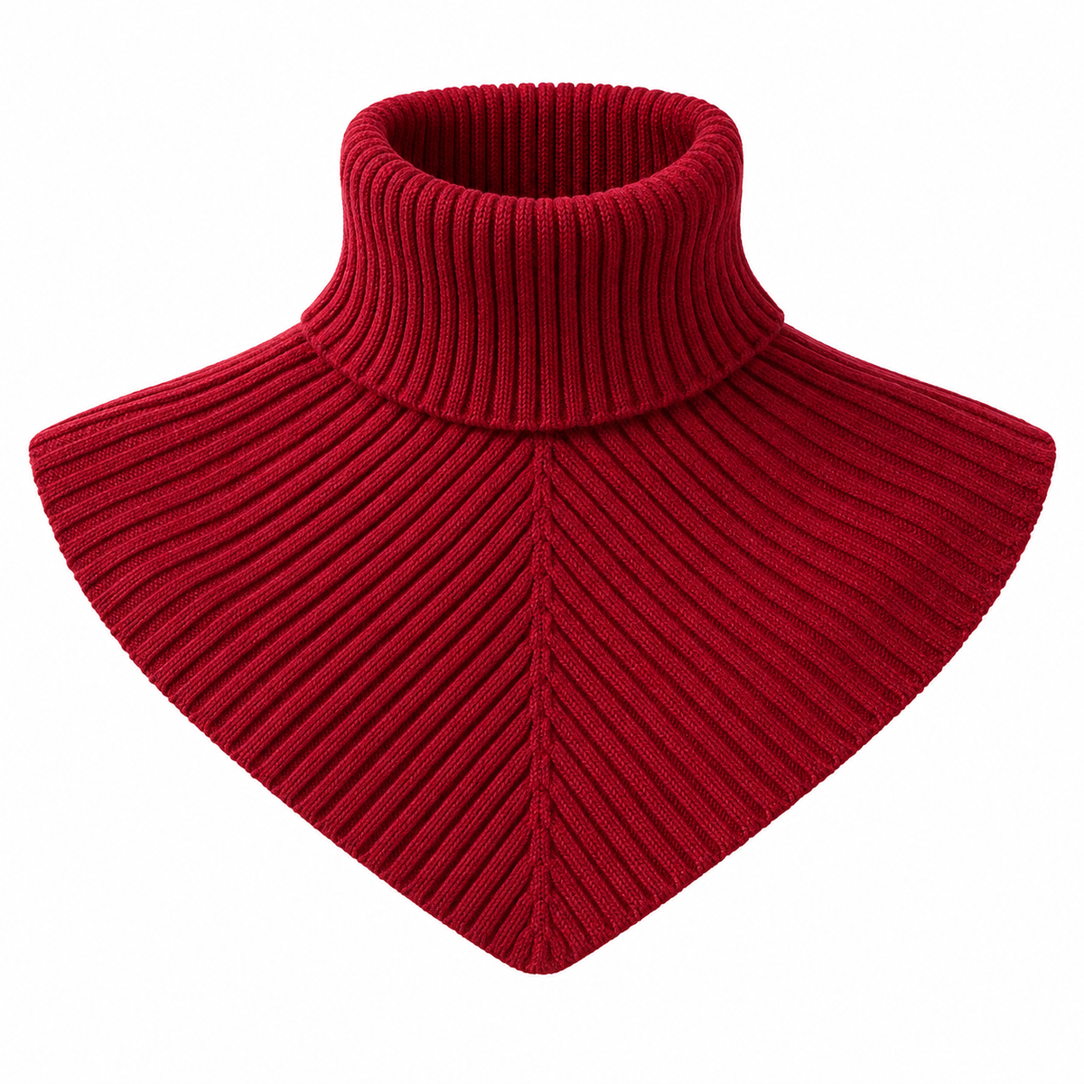 3-Piece Women's Ribbed Turtleneck Neck Warmer Set