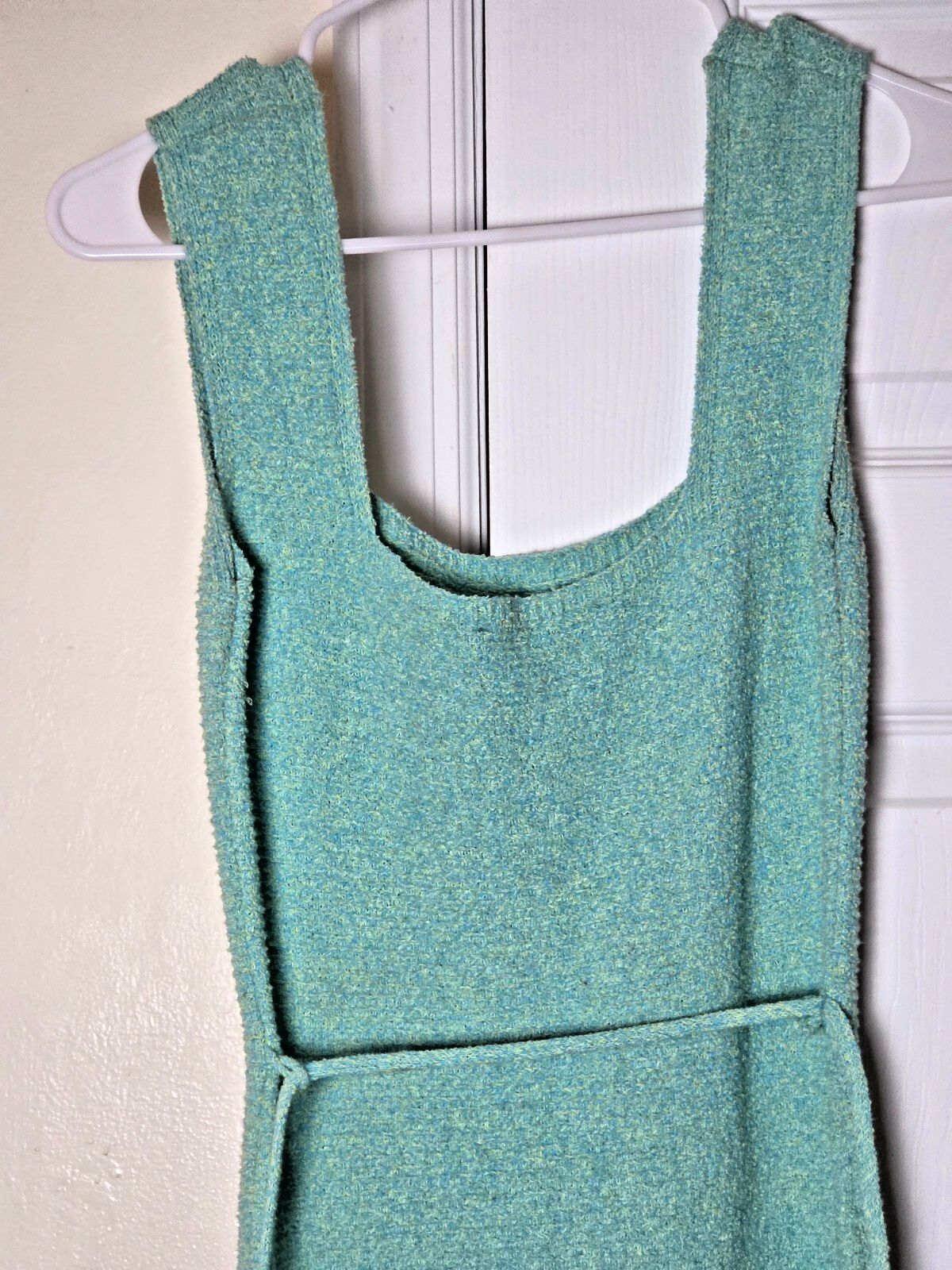ZARA Women’s Green Sleeveless Knit Midi Dress with Back Tie Size Medium