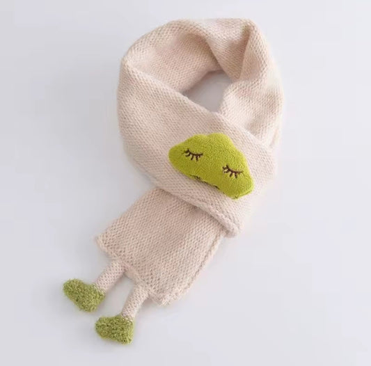 Adorable Toddler Winter Knit Scarf Pink Avocado Keyhole Neck Warmer