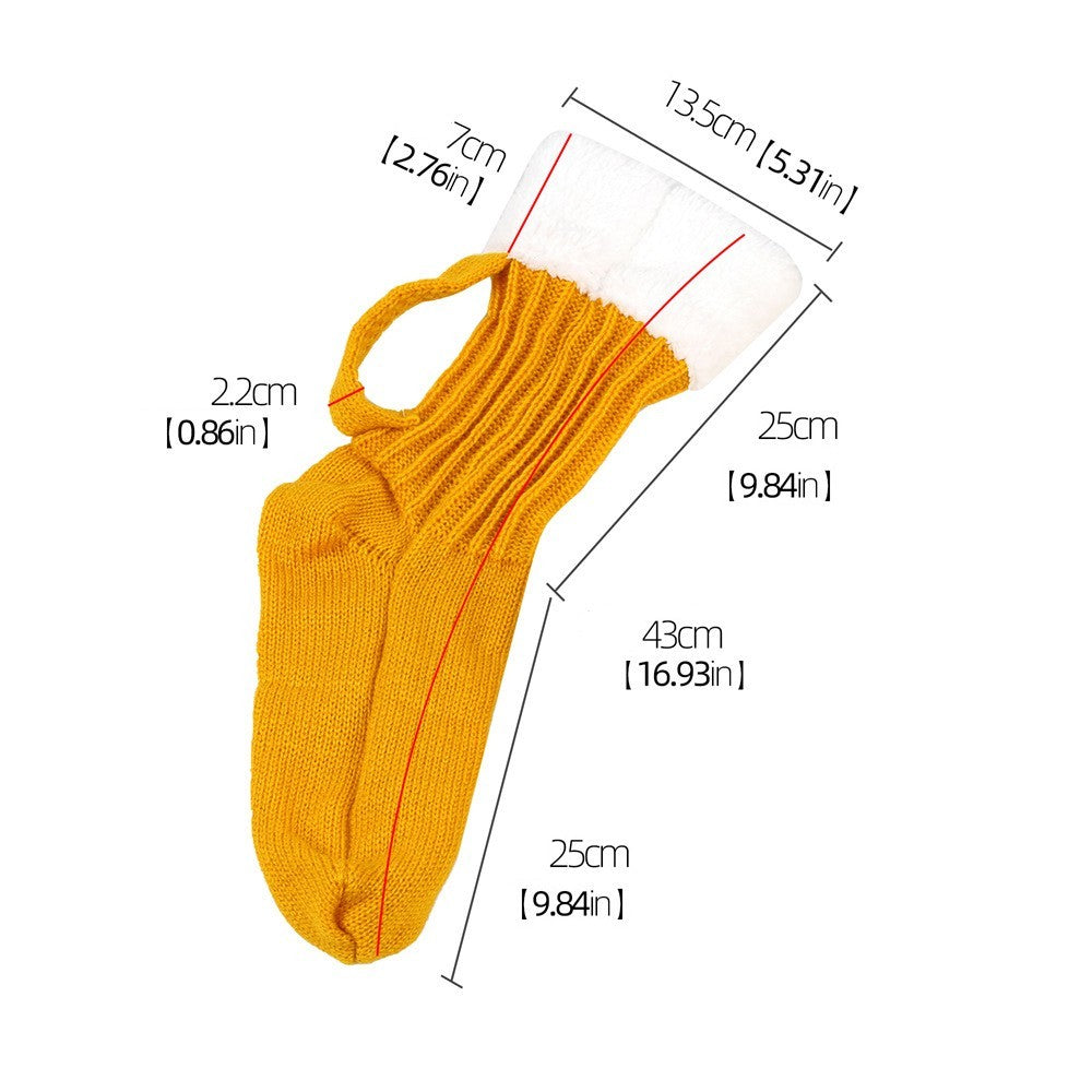 Novelty Beer Mug Socks Cozy Knitted Fleece Slipper House Shoes Funny Gift