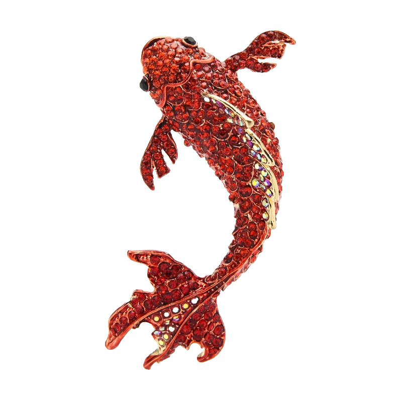 3pcs Vintage Tropical Fish Brooch Set Enamel Rhinestone Nautical Marine Jewelry