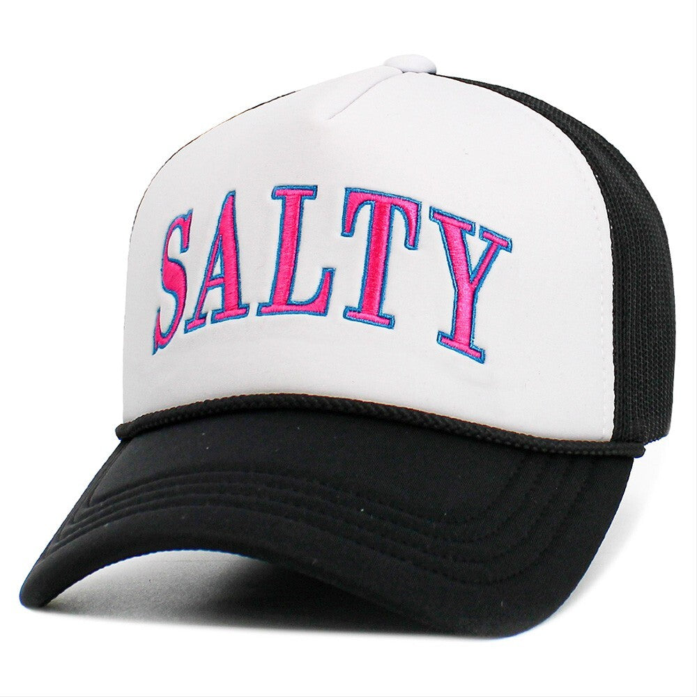SALTY Mesh Back Trucker Hat Adjustable Snapback Cap Beach Surf Dad Hat Unisex