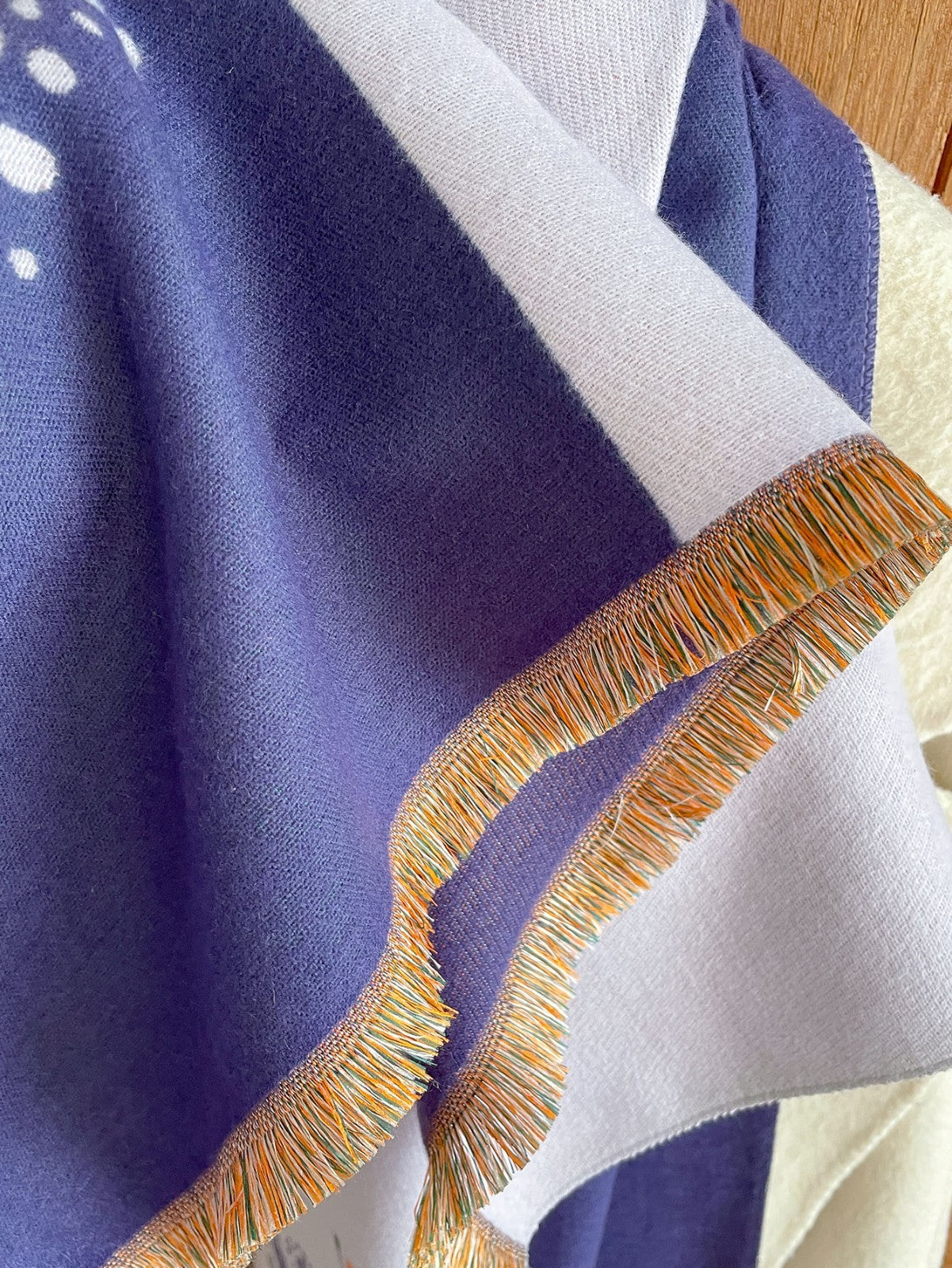 Oversized Cashmere Feel Scarf Solid Color Winter Warm Wrap Shawl Fringe