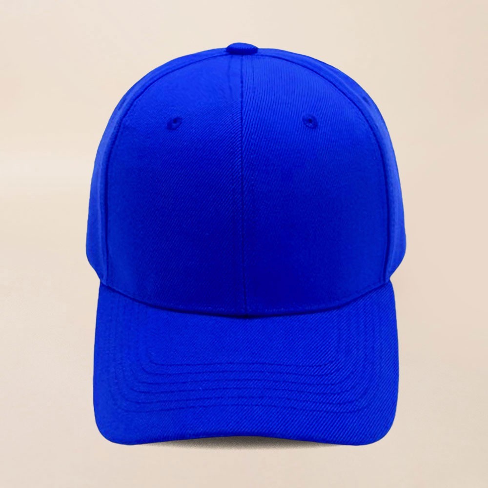 Solid Pink Baseball Cap Curved Brim Adjustable Strap Hat for Men Women