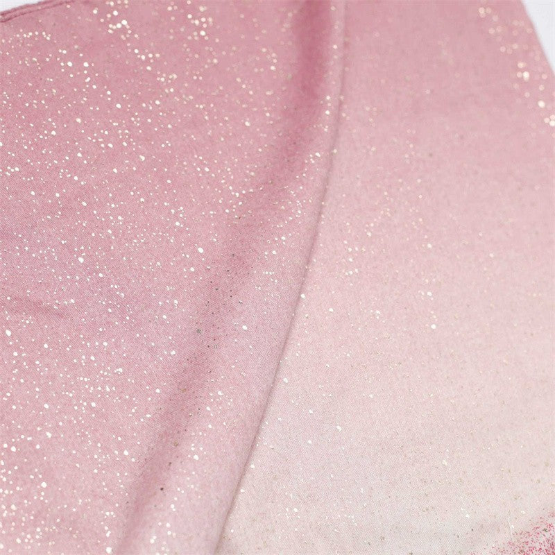 Sparkle Ombre Shawl Scarf Pink Red Gradient Shimmer Glitter Wrap Hijab Large