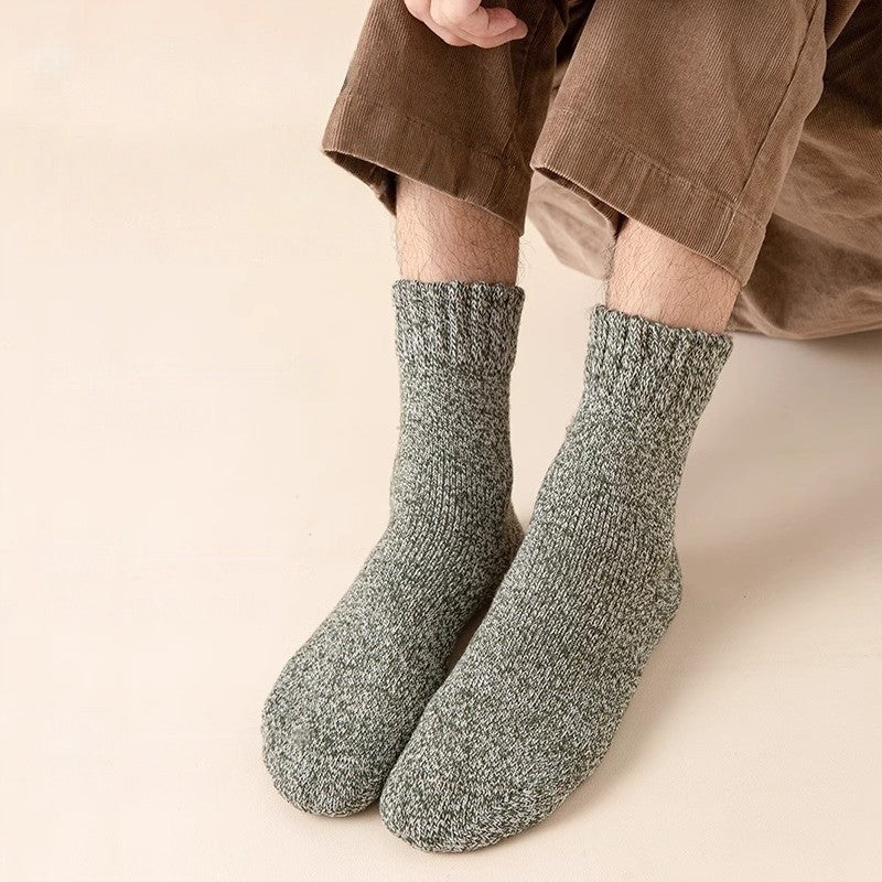 5 Pairs Thermal Wool Blend Socks Men Women US 6-11 Heavy Duty Winter Boot Crew