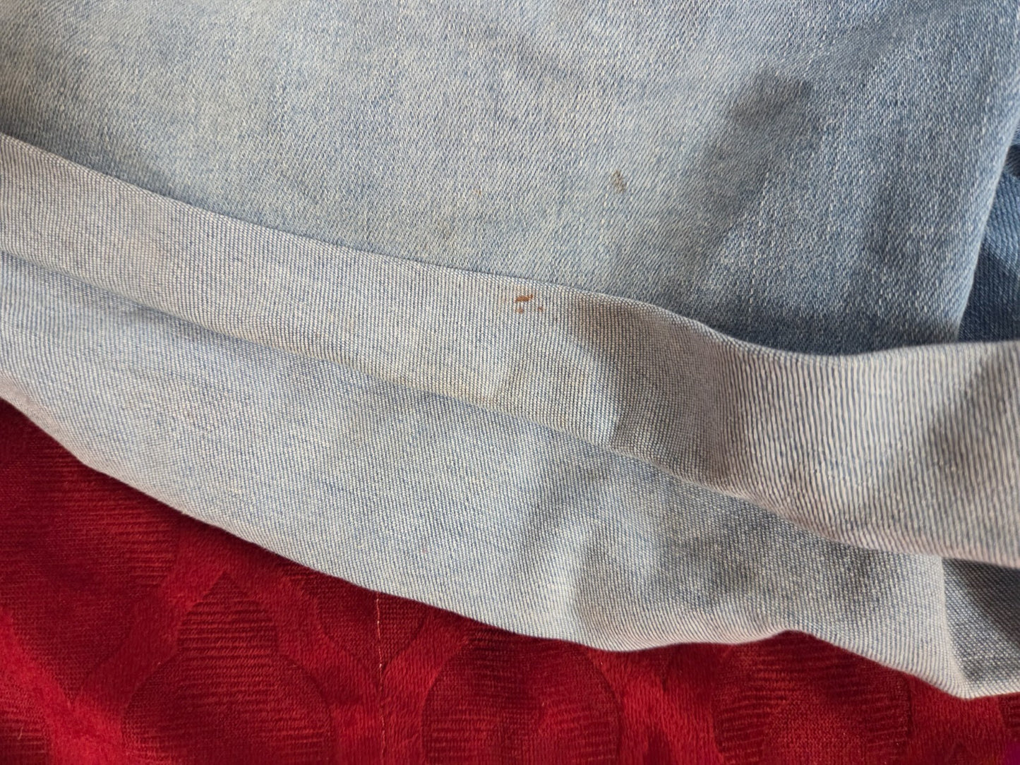 Women’s Distressed Denim Shorts Ripped Jean Cutoff Folded Hem Casual Bottoms M