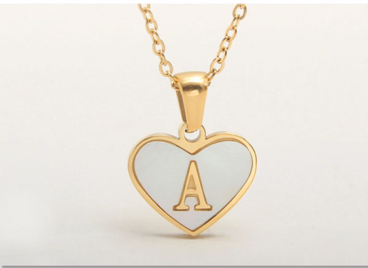 Gold A Initial Necklace for Women Girls,Gold Plated Stainless Steel Jewelry