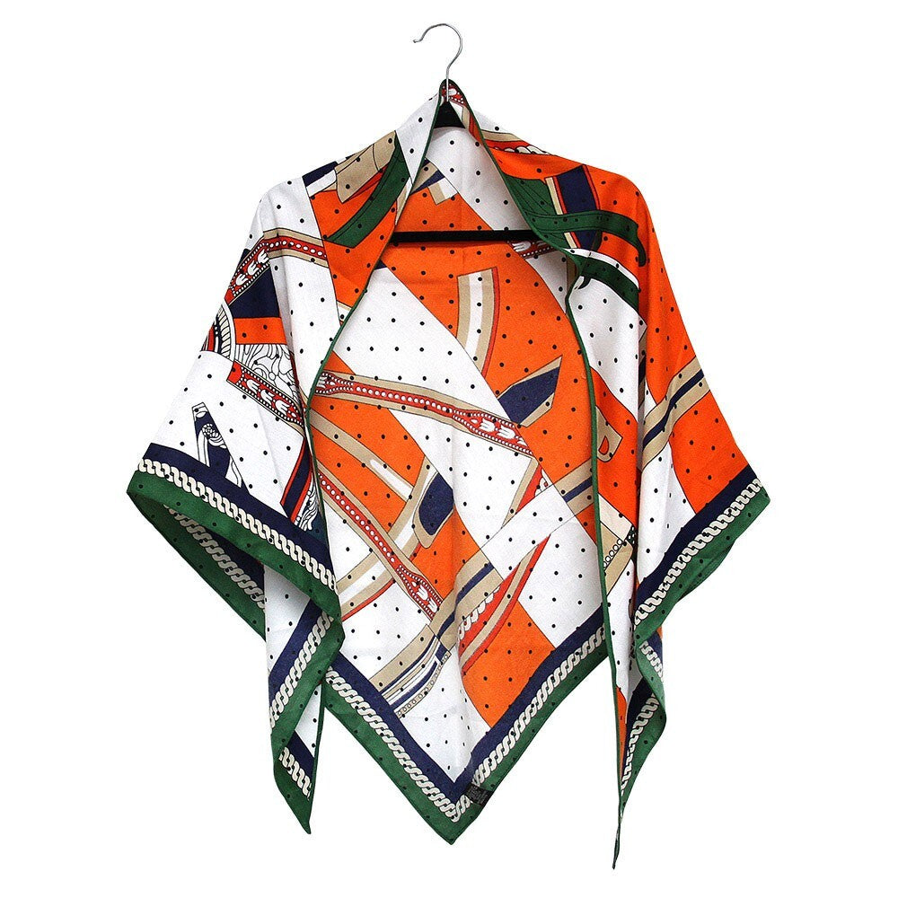 Vibrant Floral Animal Print Triangle Scarf Lightweight Boho Neck Wrap Shawl