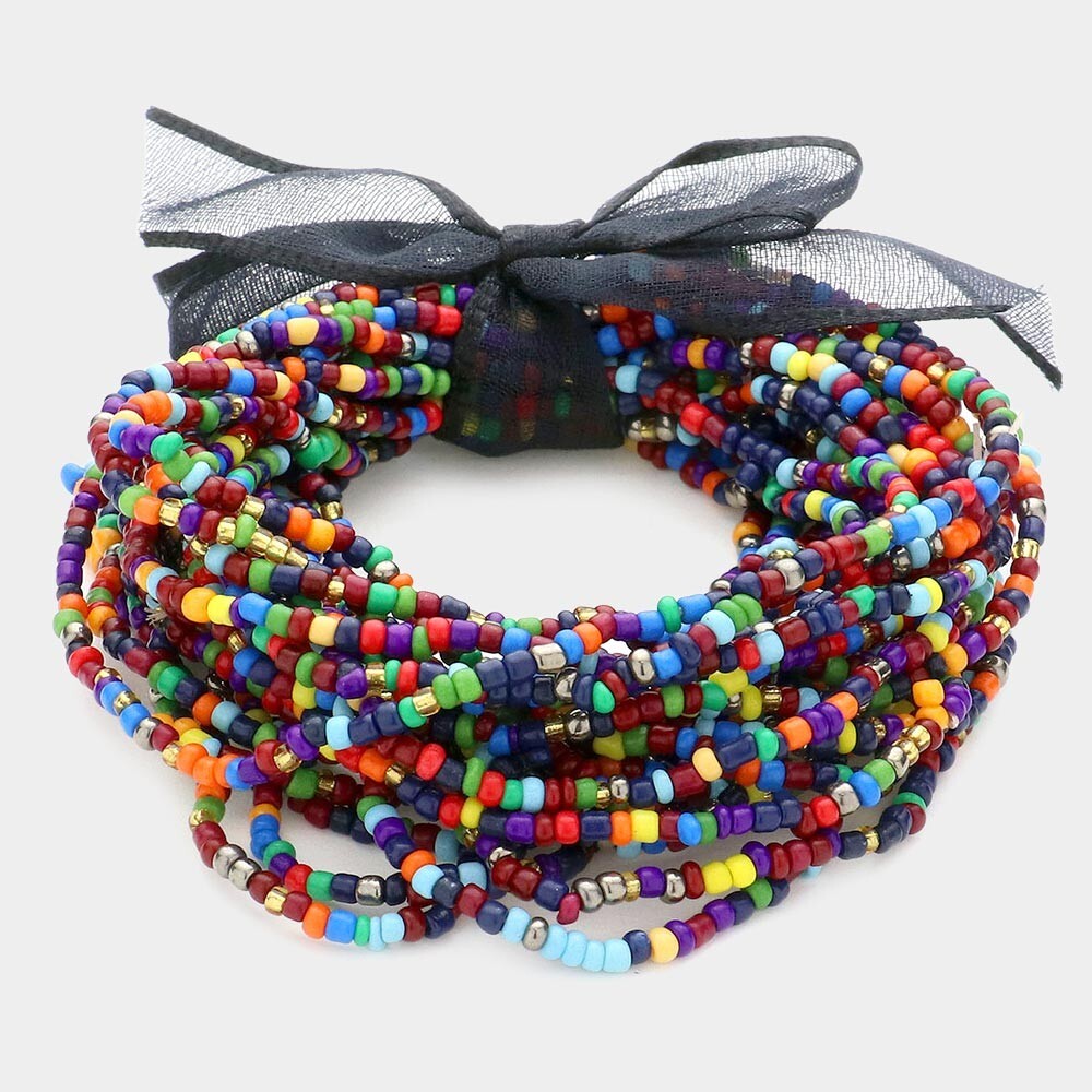 Six 25PCs Beaded Bracelets Special Offer