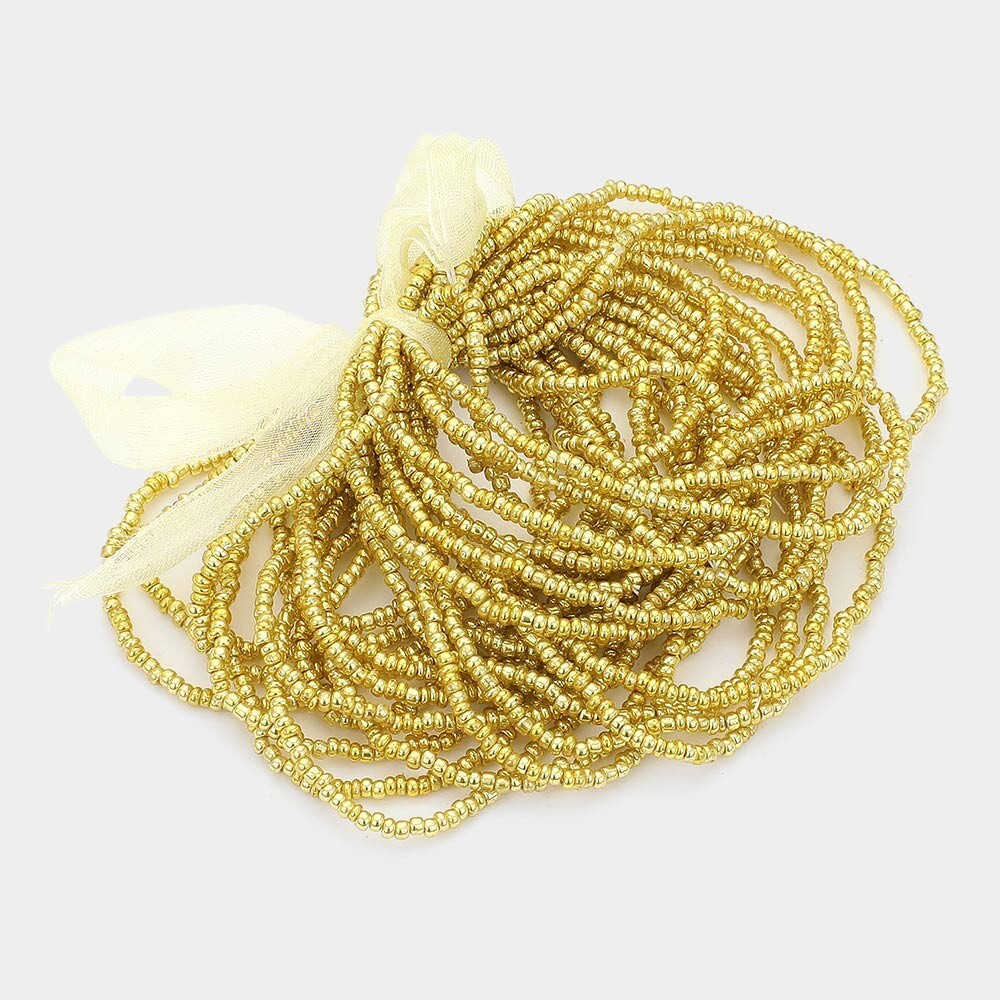 25PCS Colorful Seed Beaded Stretch Bracelets Boho Stackable Jewelry for Women