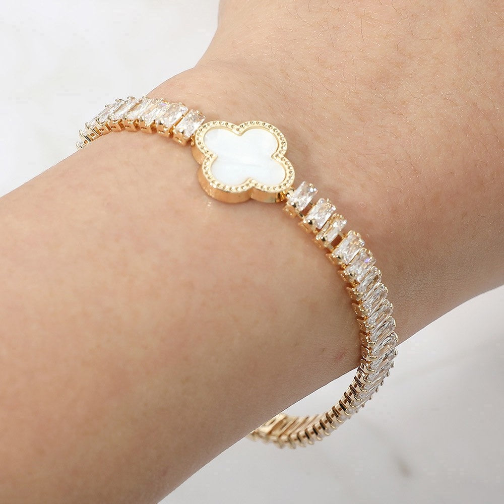 Bold Gold High Polish Wide Concave Mirror Finish Statement Hinged Bangle