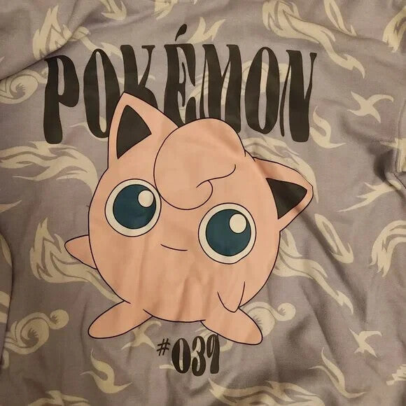 Kids Gray Pokémon Sweatshirt Pikachu & Friends Pullover Sweater Size XL