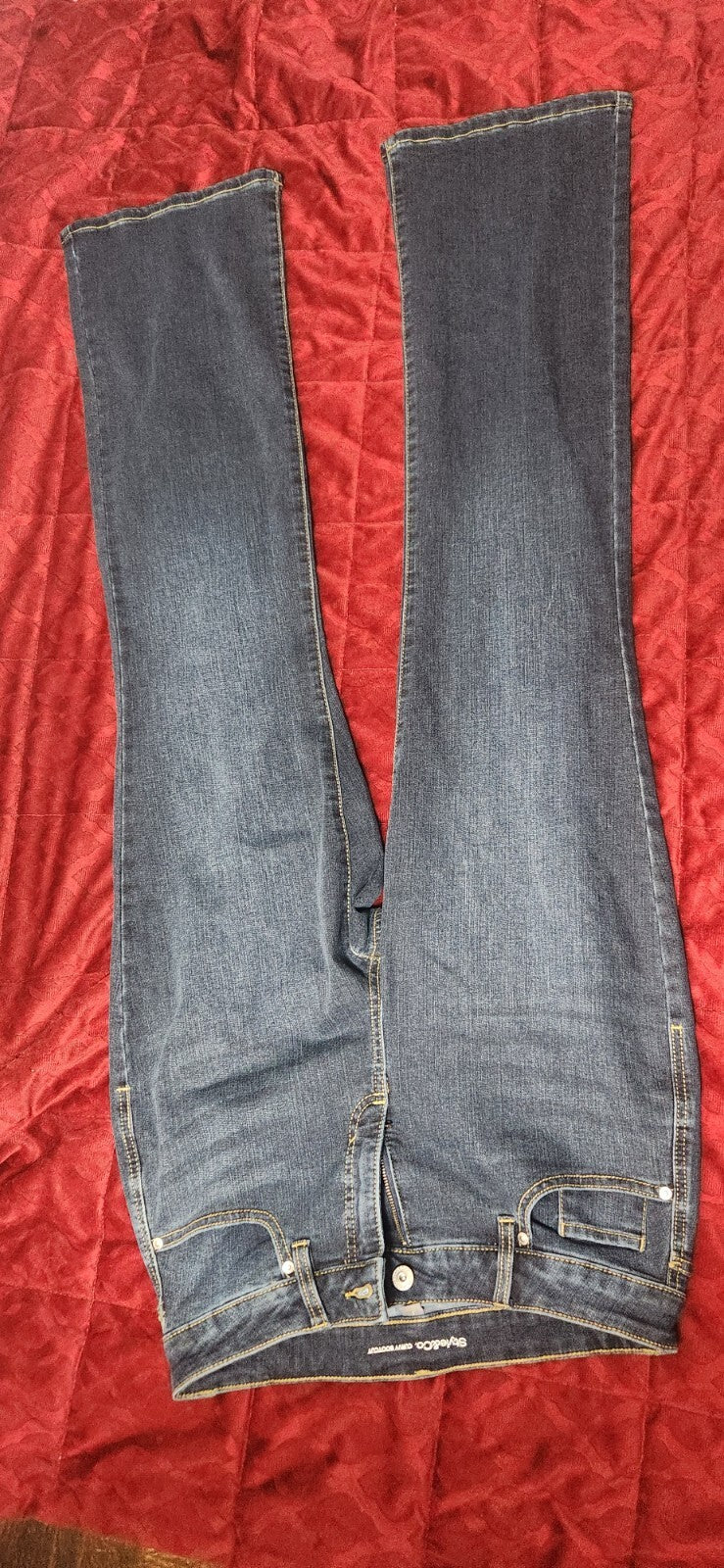 NWOT Juniors Curvy Ultra High-Rise Skinny Jeans for Women Size 9 Blue Denim