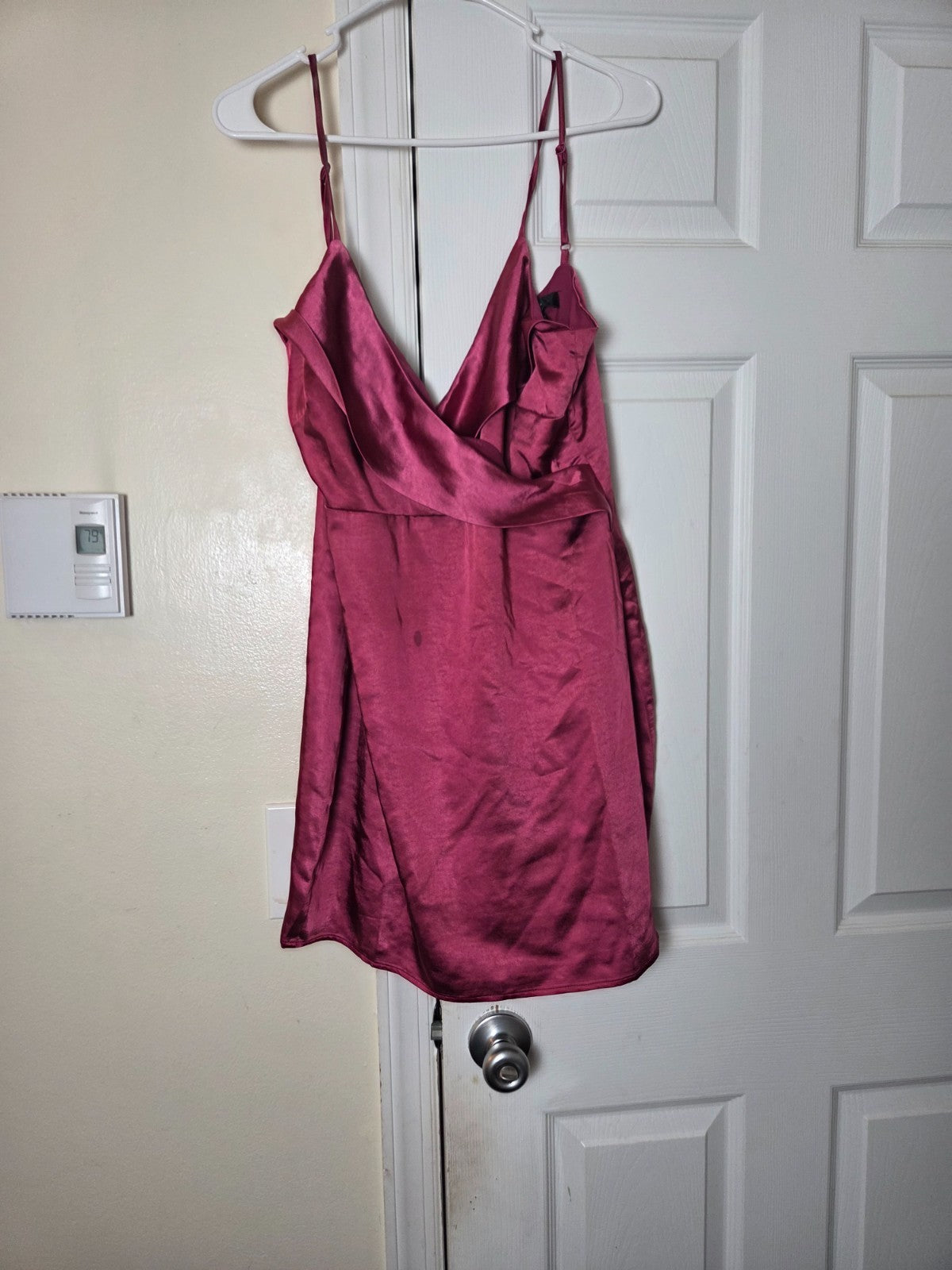 Stay Celebrating Magenta Satin Bodycon Mini Dress Women’s Party Cocktail Dresses