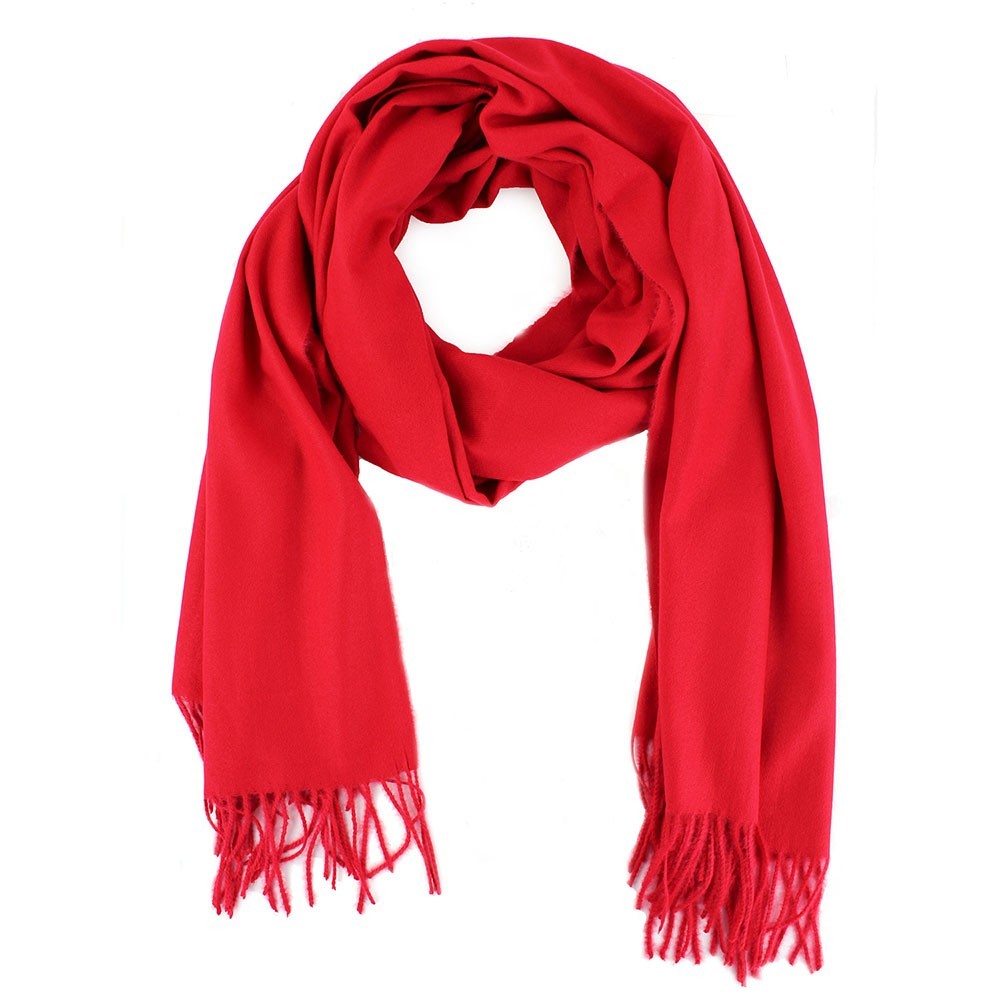 2pcs Red Mustard Cashmere Feel Oversized Wrap Shawl Scarf Stole Solid 78x27
