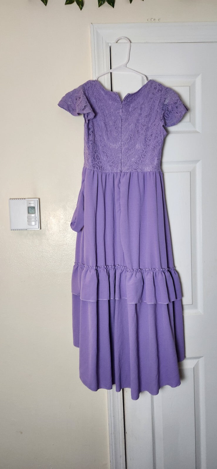 Big Girls Lace Boho Flower Girl Dress Ruffle Sleeve A-Line Formal Dresses XL