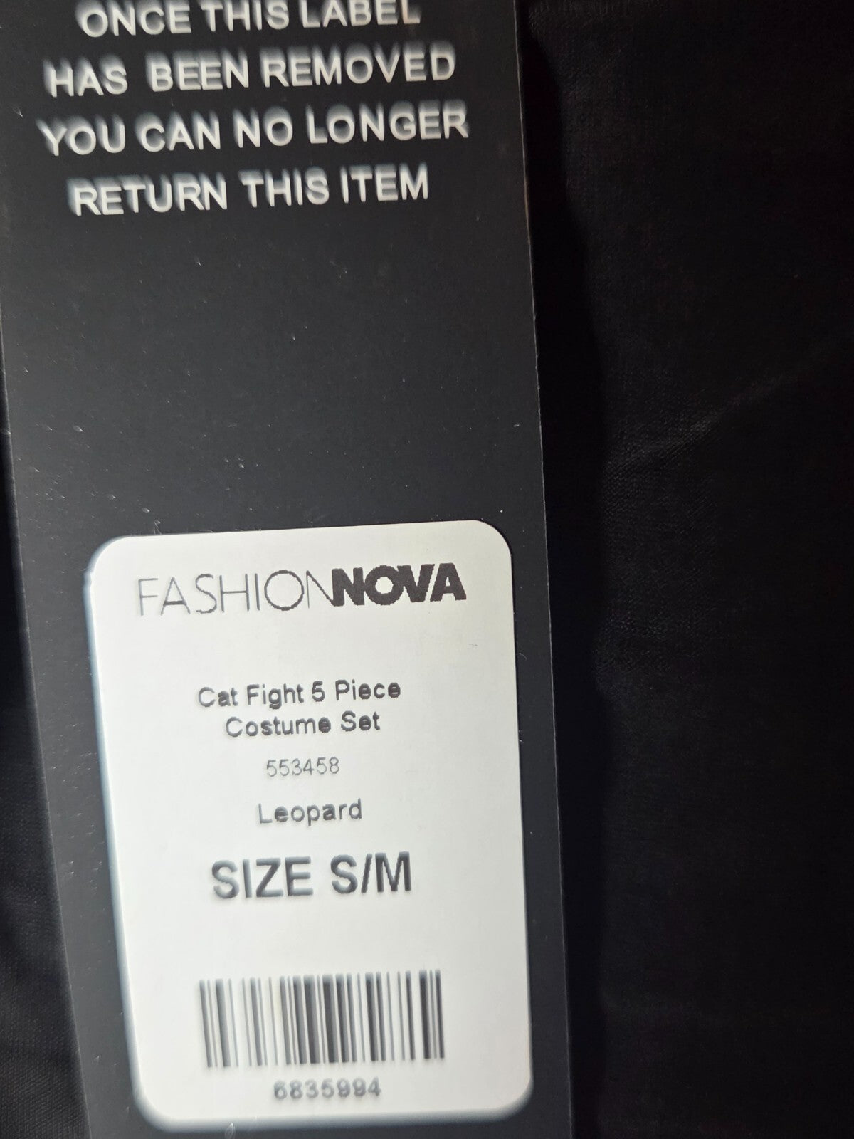 Women’s Leopard Print Bodysuit Jumpsuit Cat Costume Gold Detail Size US S/M