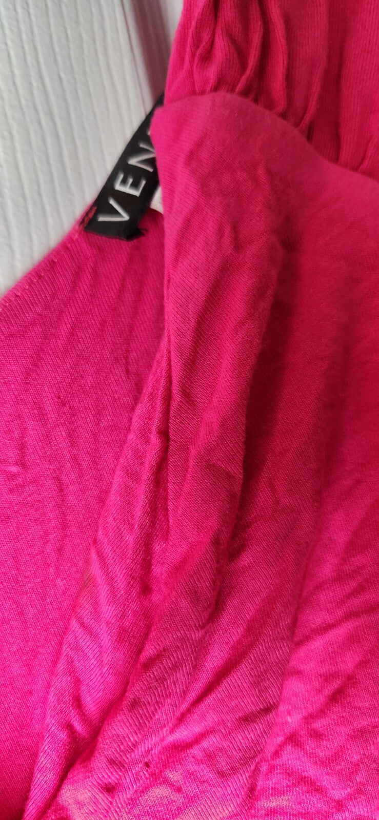 Women's Pink Midi Dress Sleeveless Hot Pink Dresses for Ladies Knee High Outfit