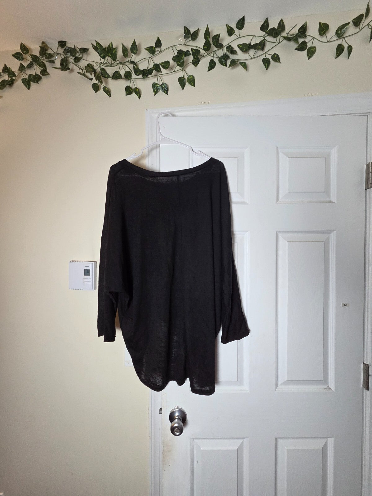 Black Cowl Neck Pullover Sweater 3XL Women’s Lightweight Knit Top Plus Size