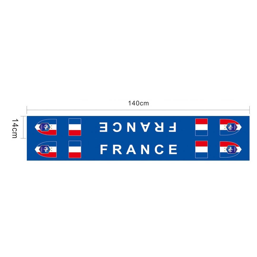 France Soccer Scarf Fan Support Blue White Red National Team Tassel Accessory
