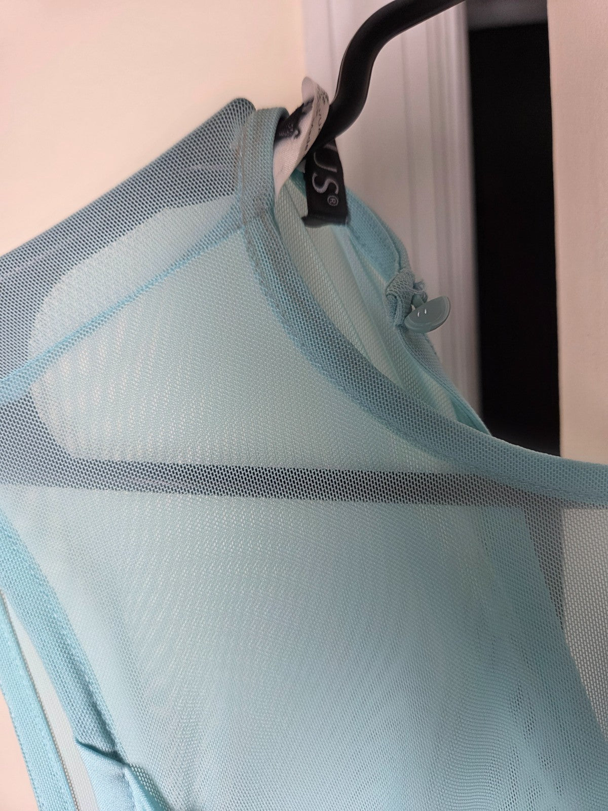 Venus Women Mint Green Mesh Bodice Midi Dress Sleeveless Fit Flare Size M