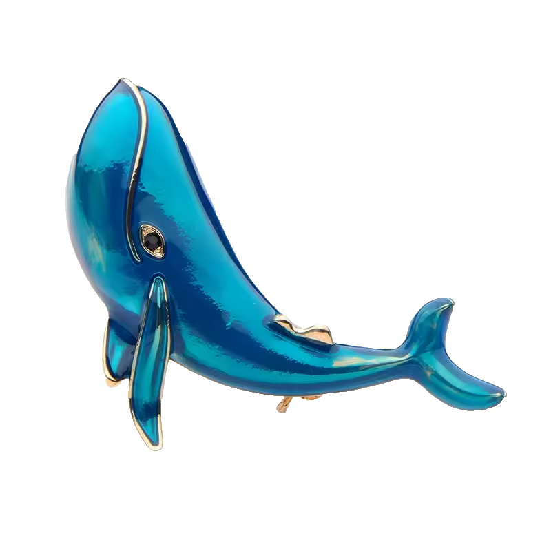 3pcs Vintage Tropical Fish Brooch Set Enamel Rhinestone Nautical Marine Jewelry